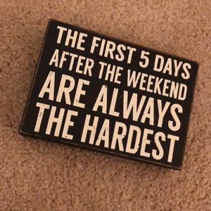 Cute 5 x 7 block sign